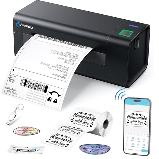 BRONTIX 4x6 Inch Bluetooth Thermal Label Printer Machine | Printer Machine & Thermal Printer | Label Printer Machine for Shipping
