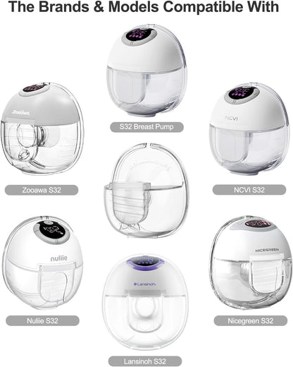 Brontix Flange Set compatible with S1 Model Breastfeeding Pump (Without Motor)