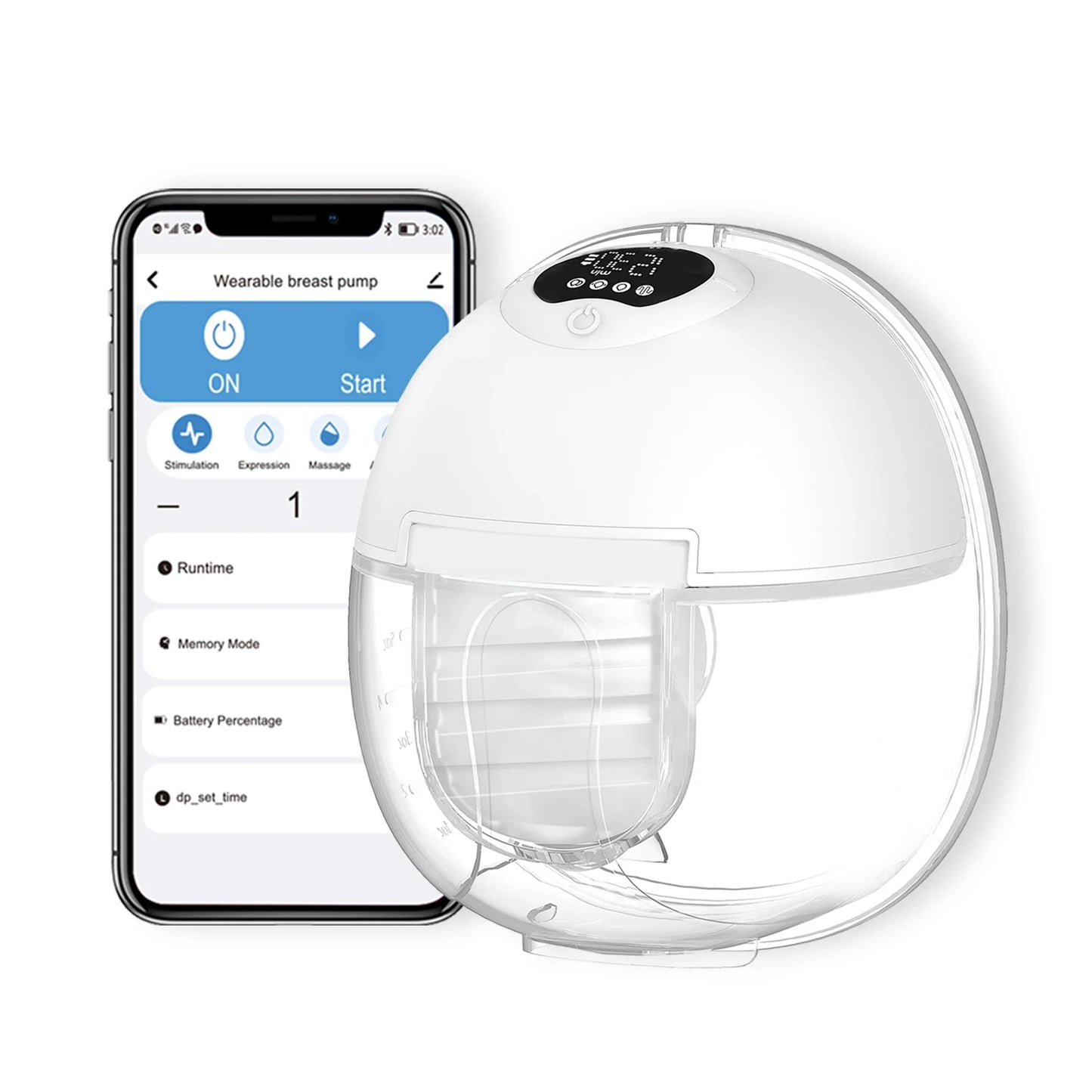 BRONTIX S32 Electric Wearable Breast Pump for Comfortable Pumping