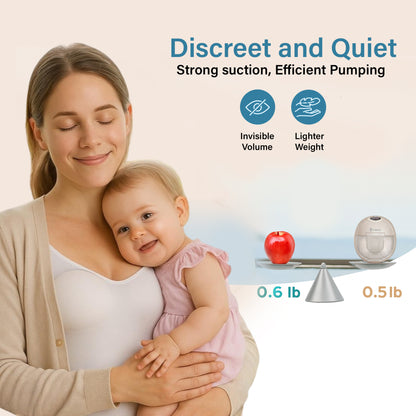 BRONTIX S1 Wearable Breast Pump Electrical | Hands Free Electric Breastfeeding Pump | 4 Modes & 9 Speed Levels | Electric Breast Pump for Feeding Mothers | Automatic