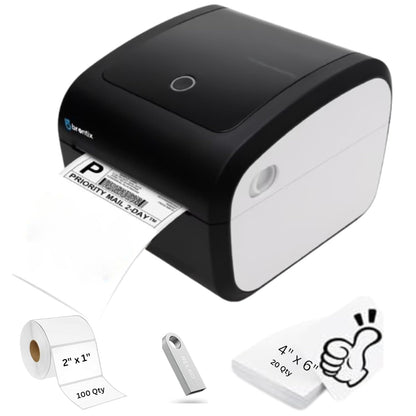BRONTIX Thermal Printer 4x6 inch Label | Adjustable Label Printer Machine | 203 DPI | Barcode Printer Machine with 152mm/s Printing Speed