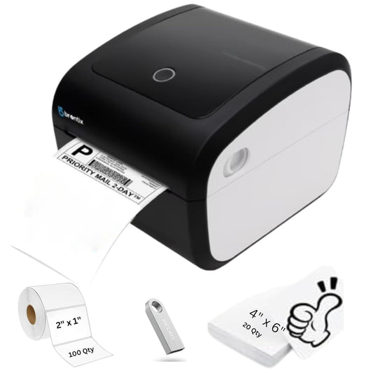 BRONTIX Thermal Printer 4x6 inch Label | Adjustable Label Printer Machine | 203 DPI | Barcode Printer Machine with 152mm/s Printing Speed