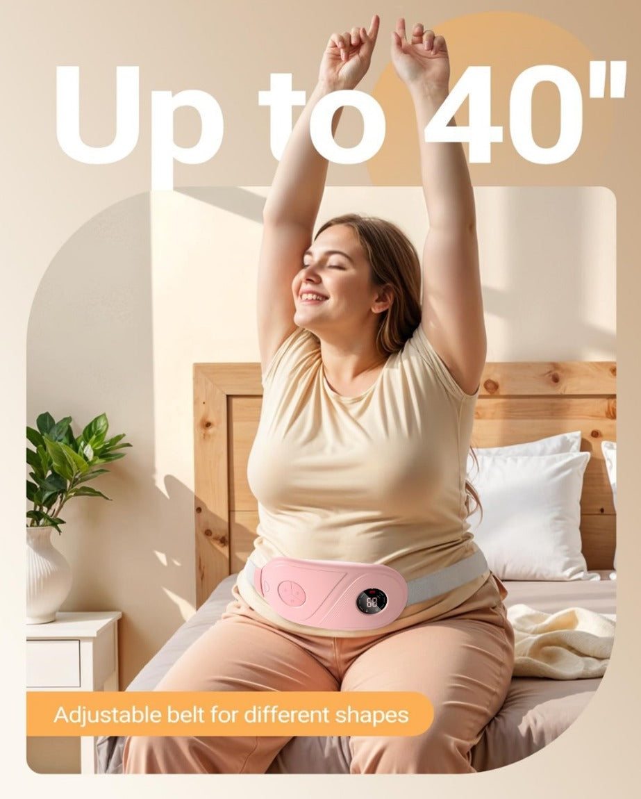 BRONTIX Period Cramp Relief Massager for Women Massage Modes Electric Periods Cramp Massager Perfect Gifts for Woman(Pink)