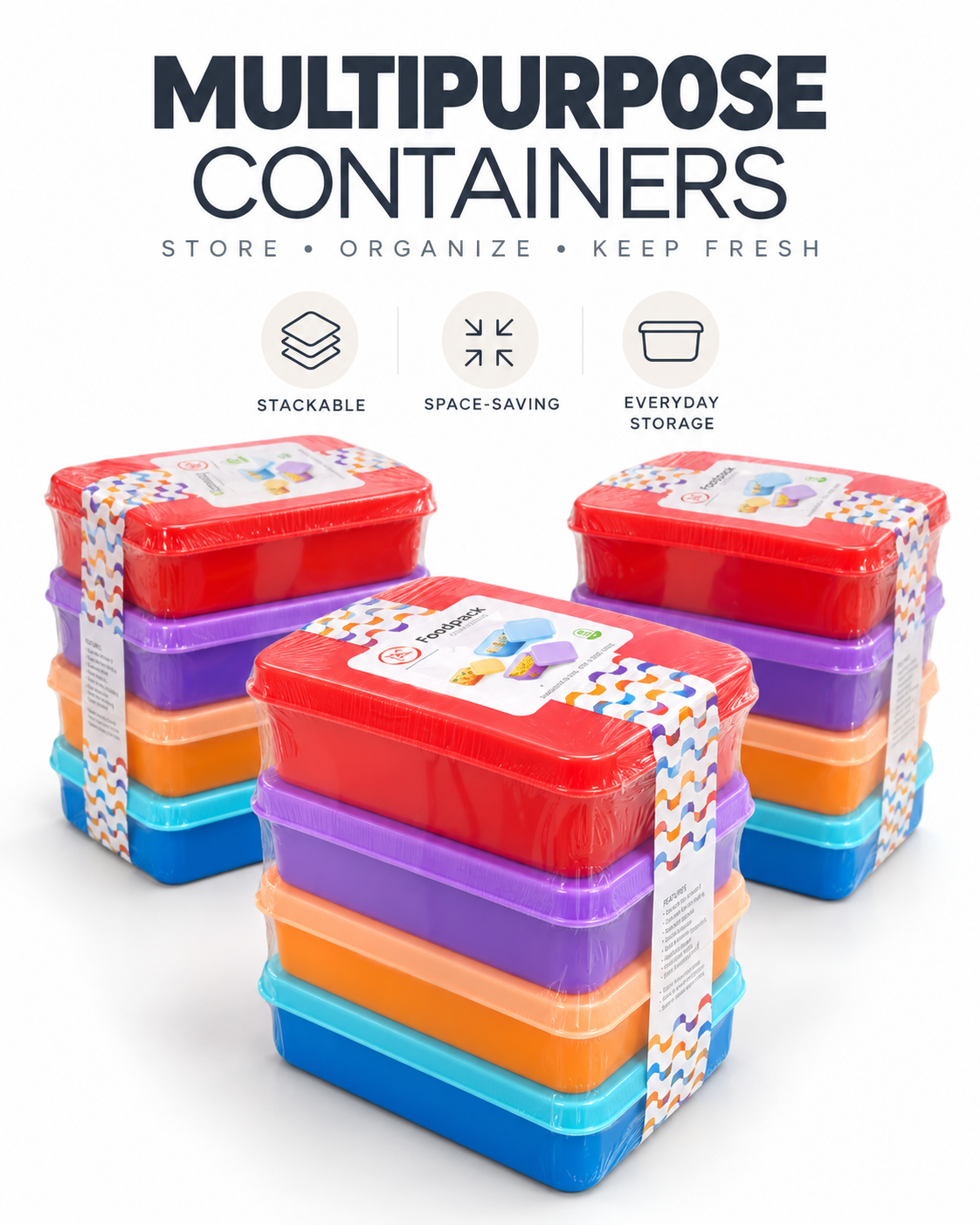 Baby Food Storage Containers, 110 ml Each, Pack of 4, BPA-Free Food Grade Containers for Baby Food, Snacks & Leftovers, Dishwasher Safe, Travel