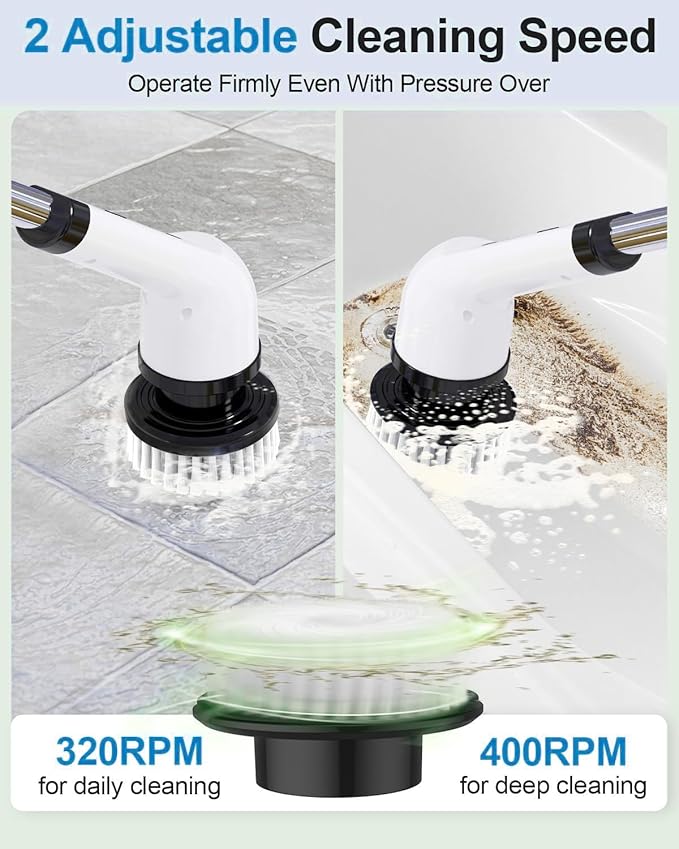 BRONTIX 9 in 1 Cordless Electric Spin mop Floor Cleaning Machine