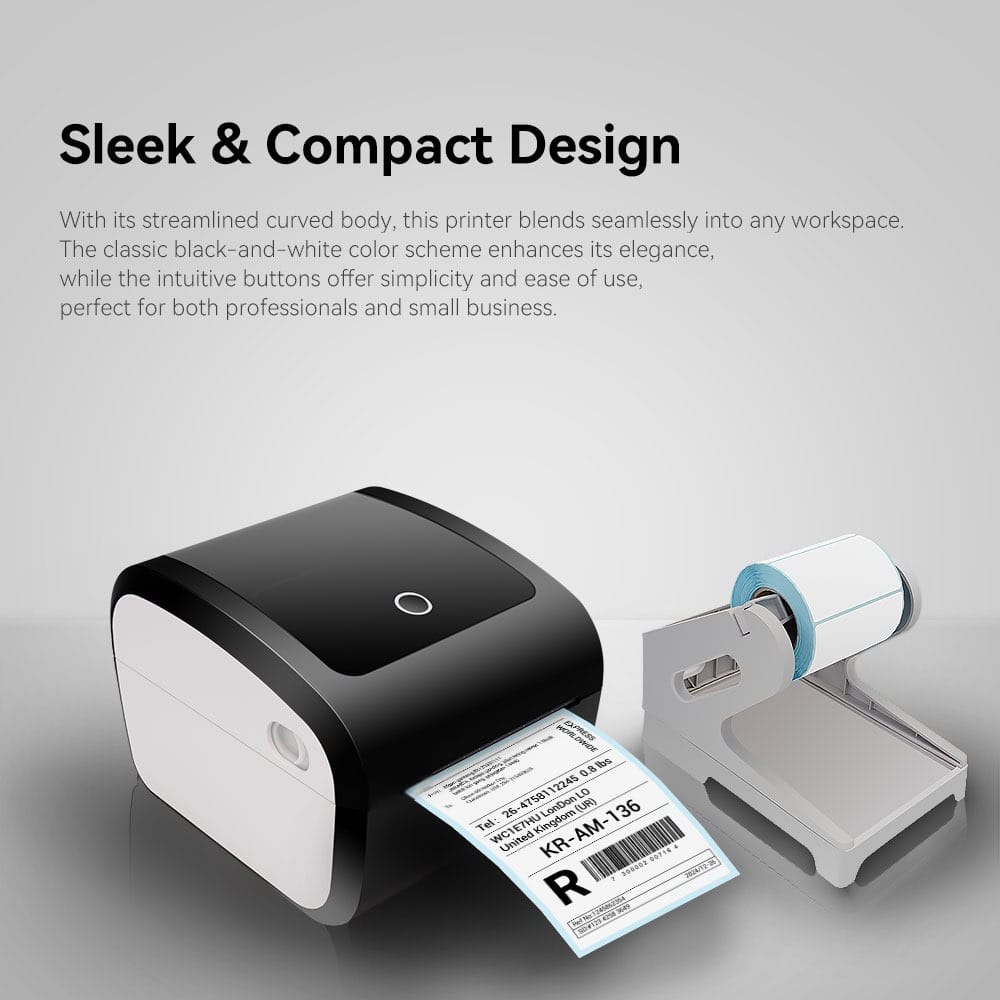 BRONTIX Thermal Printer 4x6 inch Label | Adjustable Label Printer Machine | 203 DPI | Barcode Printer Machine with 152mm/s Printing Speed