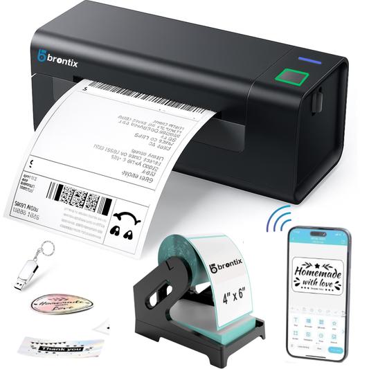 BRONTIX 4x6 Inch Bluetooth Thermal Printer With Stand | Printer Machine & Thermal Printer | Label Printer Machine for Shipping (Copy)