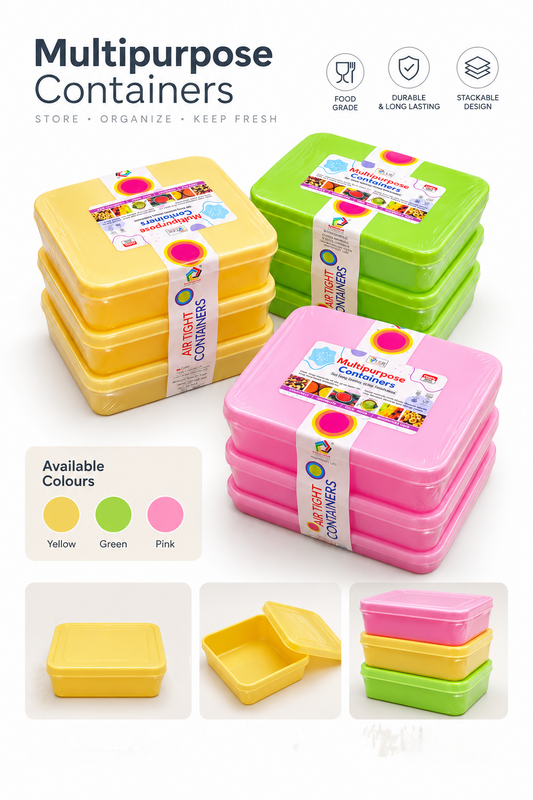 Baby Food Storage Containers, 110 ml Each, Pack of 3, BPA-Free Food Grade Containers for Baby Food, Snacks & Leftovers, Dishwasher Safe, Travel & Backpack Friendly
