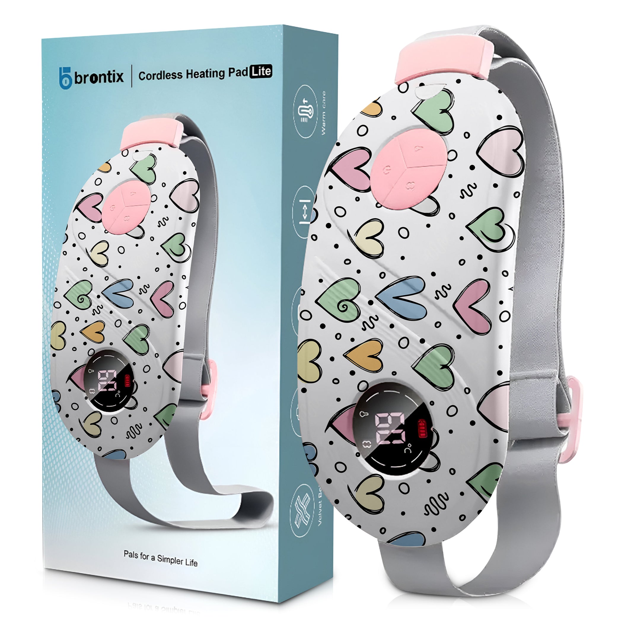 BRONTIX Period Cramp Relief Massager for Women Massage Modes Electric ...